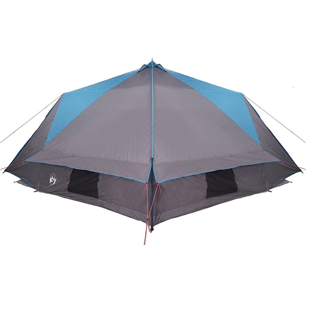 vidaXL Namiot Teepee dla 10 osób Niebieski i szary 567 x 470 x 242 cm