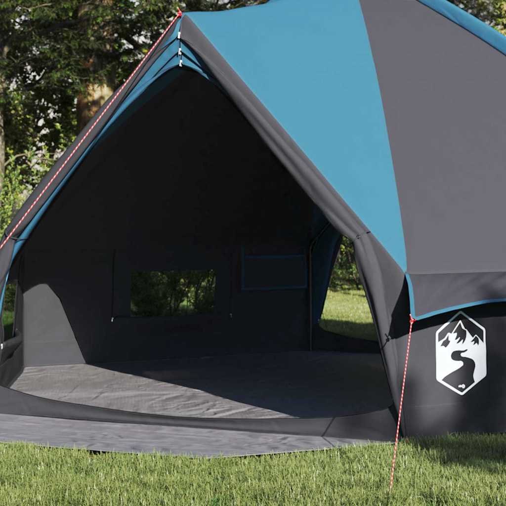 vidaXL Namiot Teepee dla 8 osób Niebieski i szary 490 x 410 x 210 cm