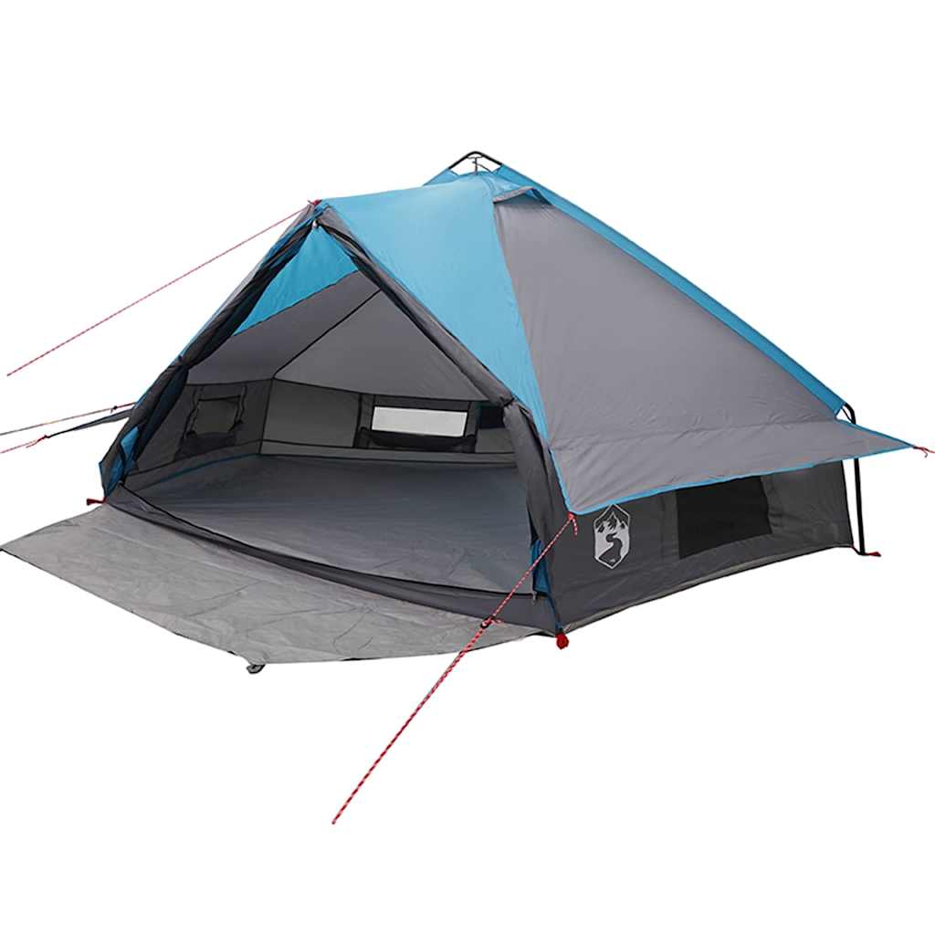 vidaXL Namiot Teepee dla 8 osób Niebieski i szary 490 x 410 x 210 cm
