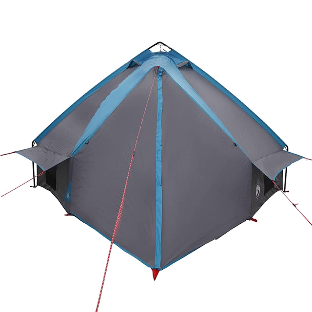 vidaXL Namiot Teepee dla 8 osób Niebieski i szary 490 x 410 x 210 cm