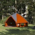 vidaXL Namiot Teepee dla 8 osób z dachem Szary i pomarańczowy