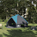vidaXL Namiot tipi dla 6 osób Niebieski i szary 431 x 366 x 185 cm