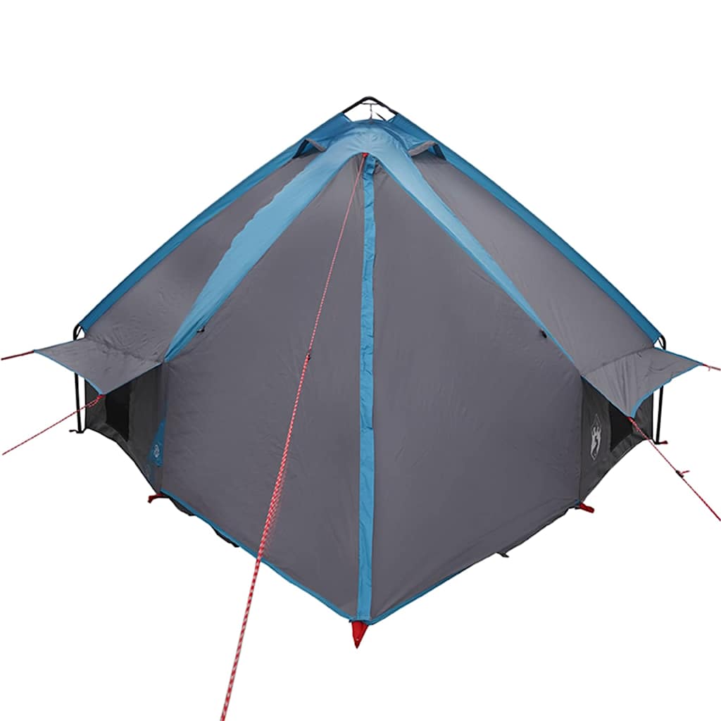 vidaXL Namiot tipi dla 6 osób Niebieski i szary 431 x 366 x 185 cm