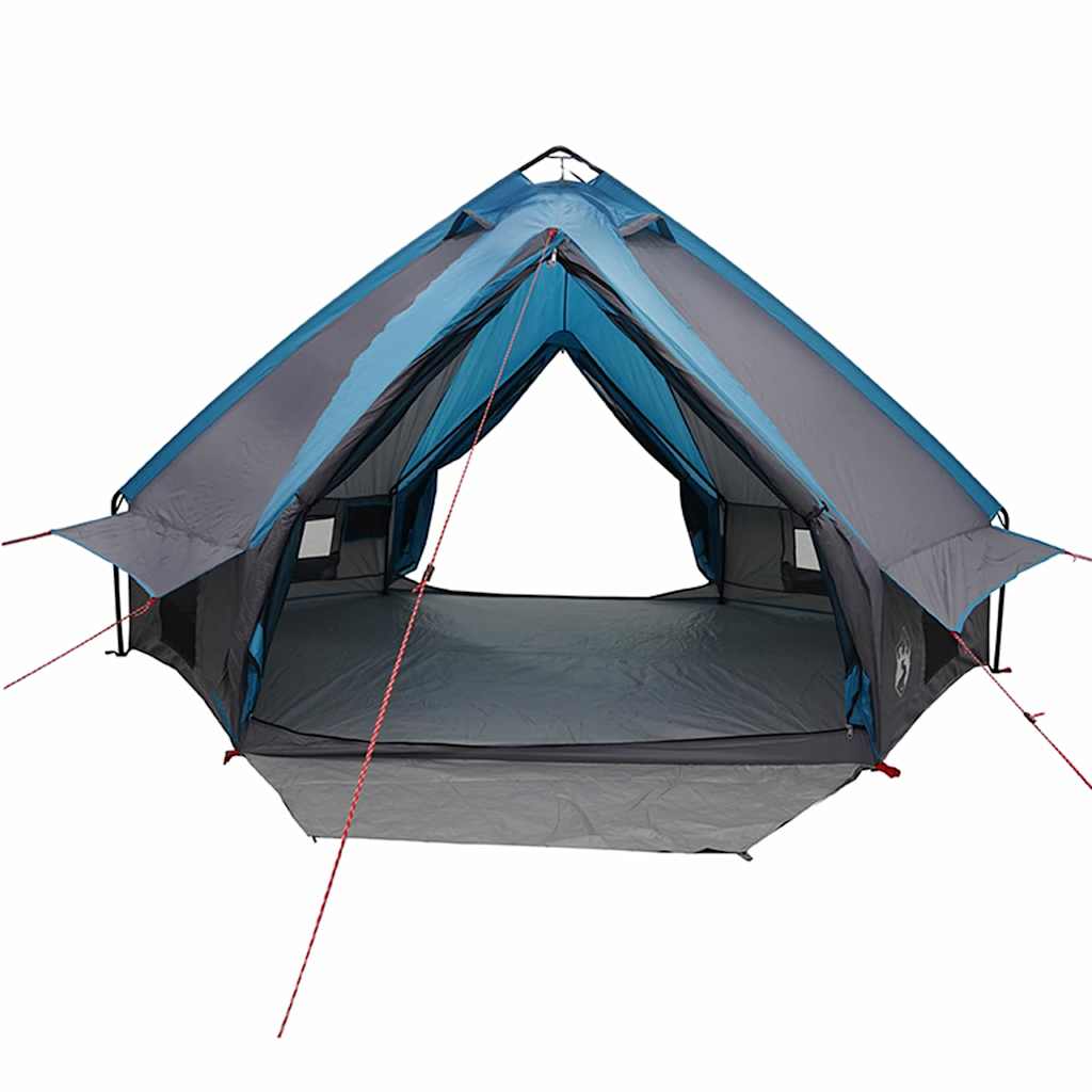 vidaXL Namiot tipi dla 6 osób Niebieski i szary 431 x 366 x 185 cm