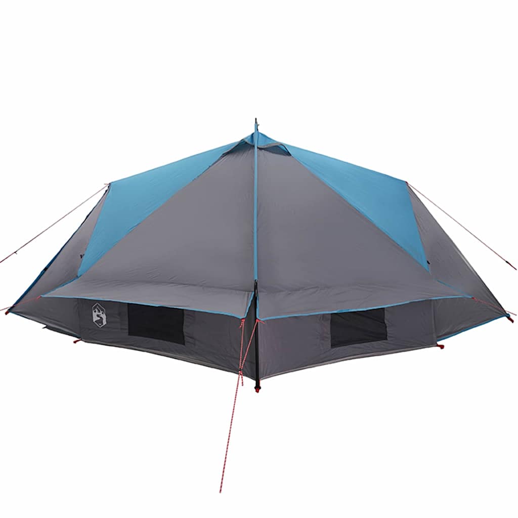 vidaXL Namiot tipi dla 6 osób Niebieski i szary 431 x 366 x 185 cm