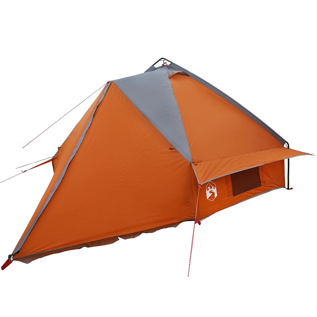 vidaXL Namiot tipi dla 6 osób Szary i pomarańczowy 431 x 366 x 185 cm