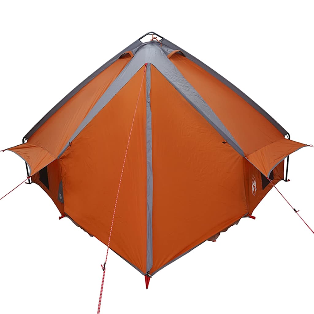 vidaXL Namiot tipi dla 6 osób Szary i pomarańczowy 431 x 366 x 185 cm