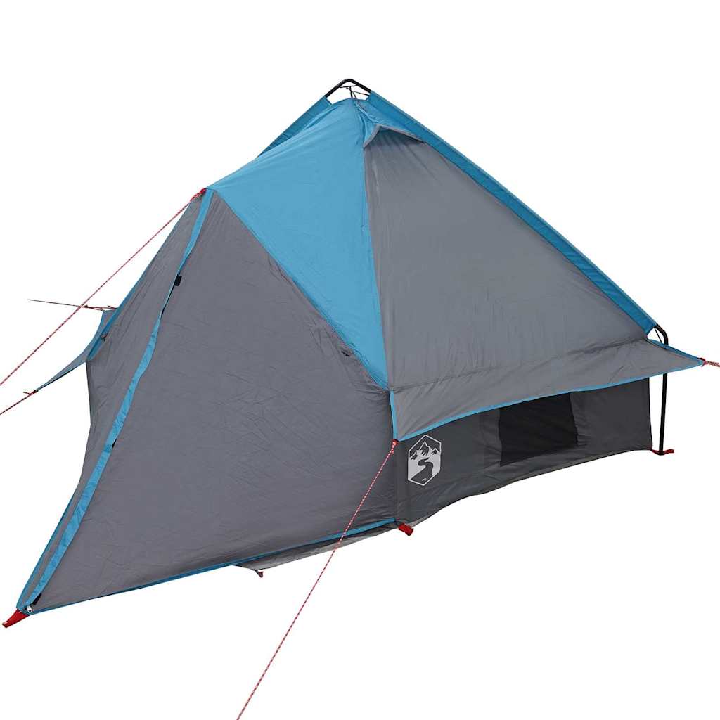 vidaXL Namiot Teepee dla 4 osób Niebieski i szary 388 x 320 x 169 cm