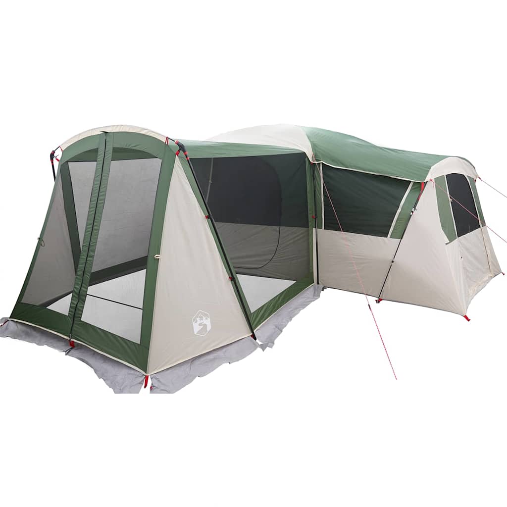 vidaXL Namiot rodzinny 20-osobowy Zielony i Biały 745 x 700 x 217 cm