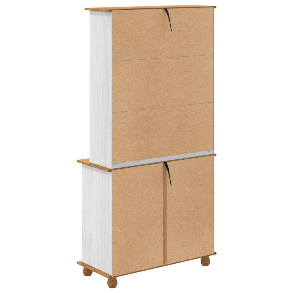 vidaXL Klatka ASKIM Biały 91 x 40 x 184 cm Lite drewno sosnowe