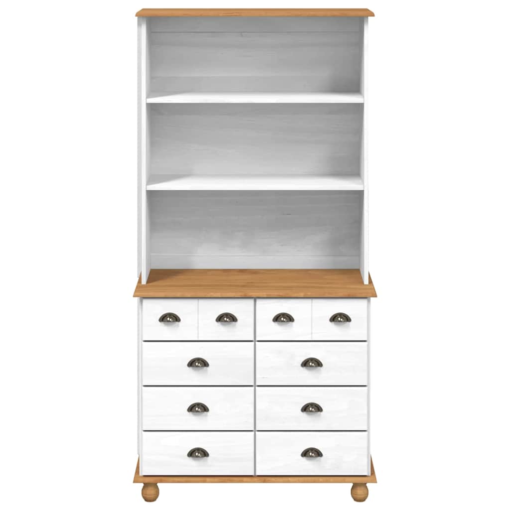 vidaXL Klatka ASKIM Biały 91 x 40 x 184 cm Lite drewno sosnowe