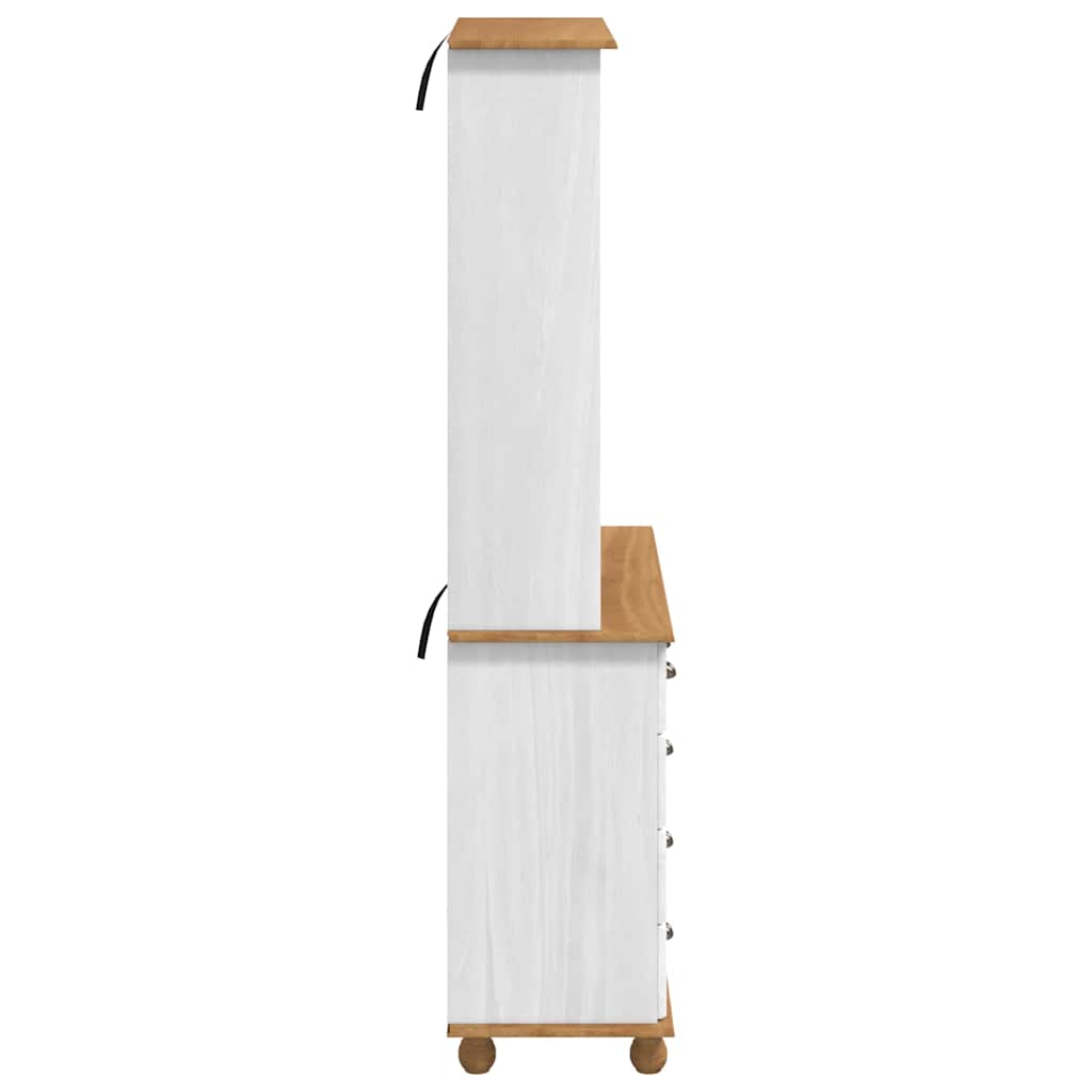 vidaXL Klatka ASKIM Biały 91 x 40 x 184 cm Lite drewno sosnowe