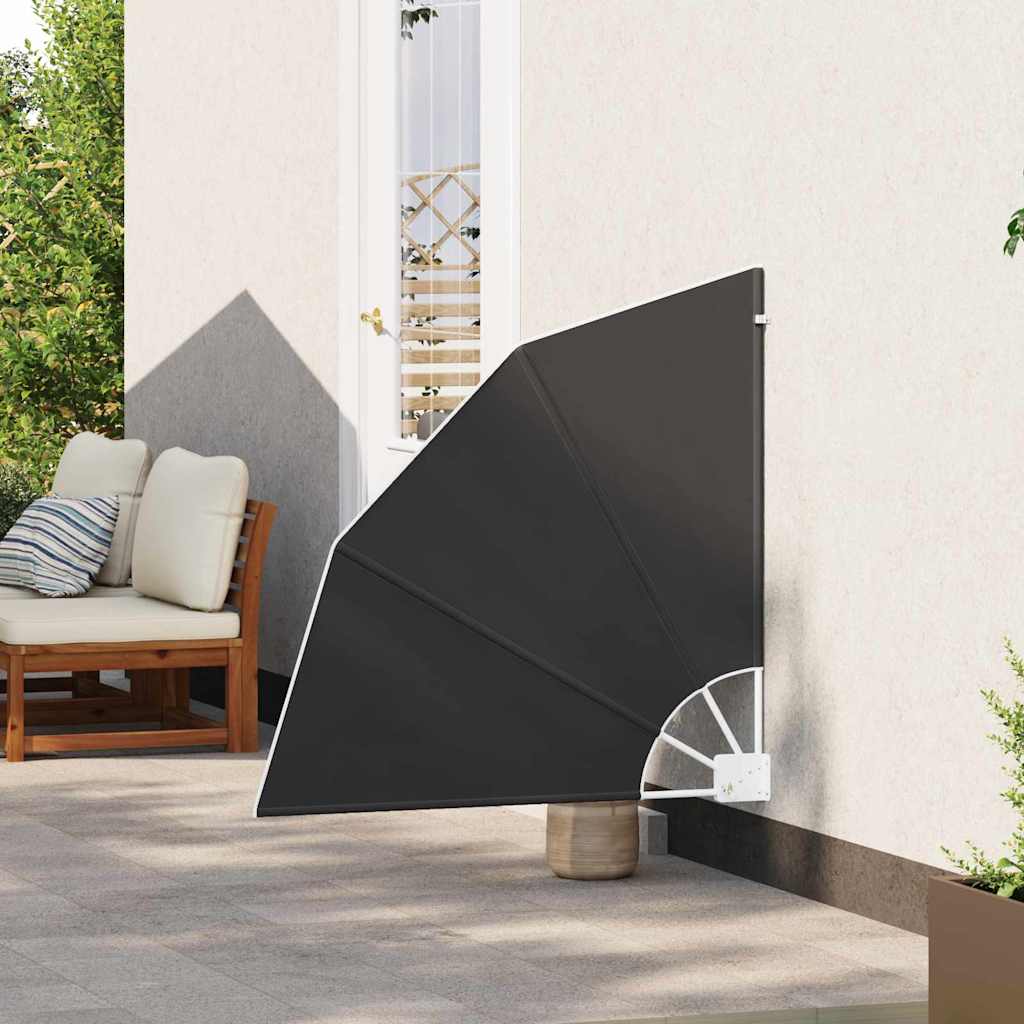 vidaXL Ekran Prywatności Balkonowej 115 x 115 cm Poliester antracytowy
