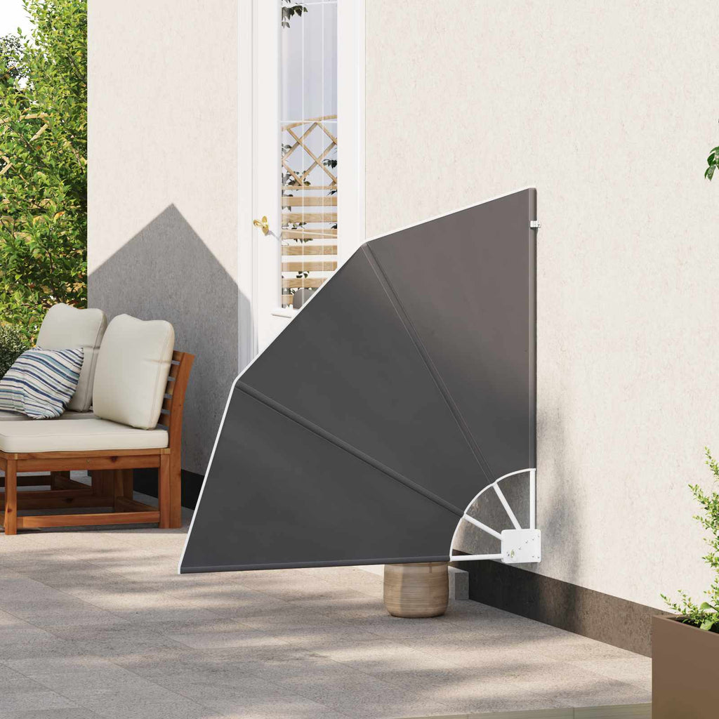 vidaXL Ekran Prywatności Balkonowej 115 x 115 cm Poliester antracytowy