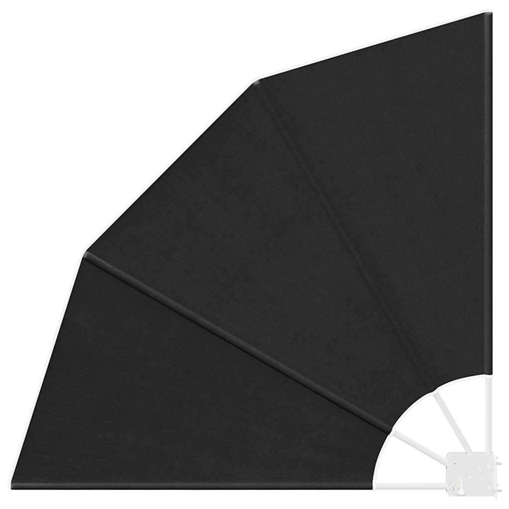 vidaXL Ekran Prywatności Balkonowej 115 x 115 cm Poliester antracytowy