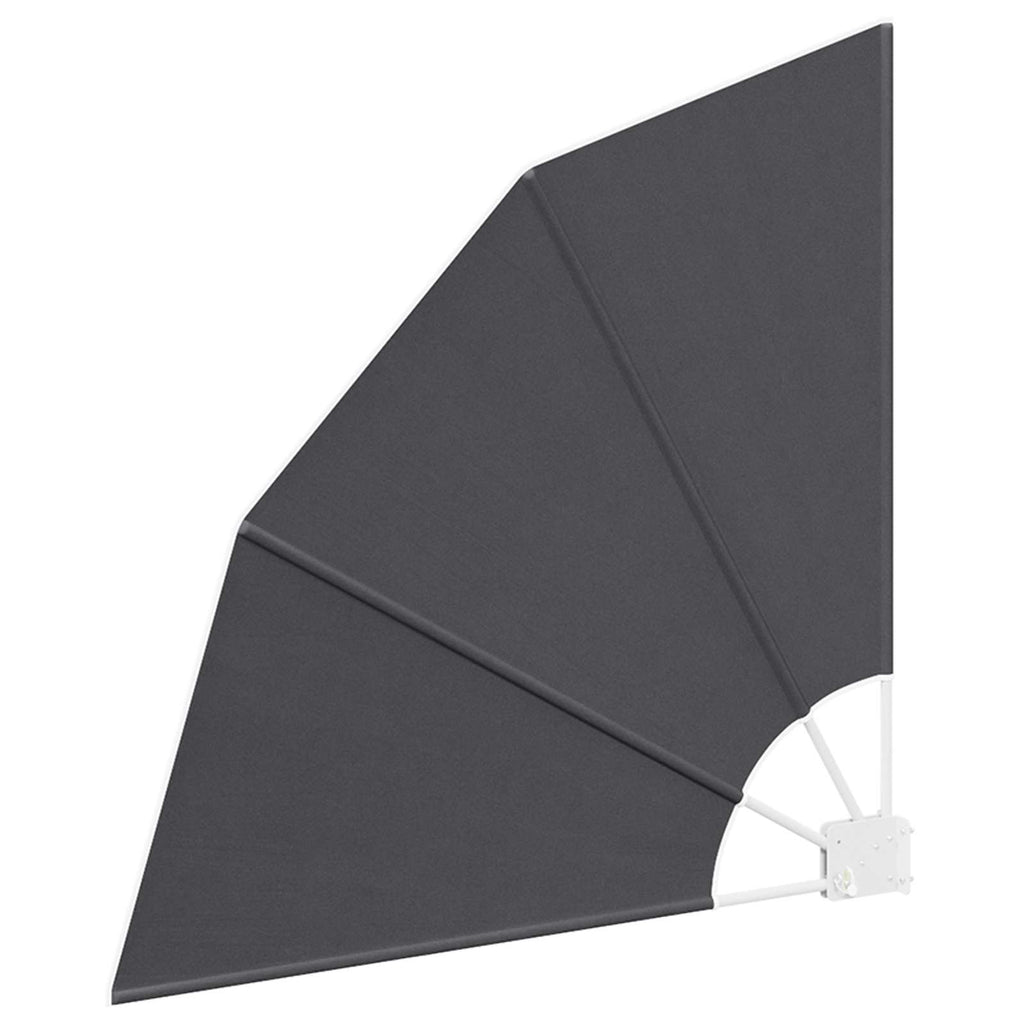 vidaXL Ekran Prywatności Balkonowej 115 x 115 cm Poliester antracytowy