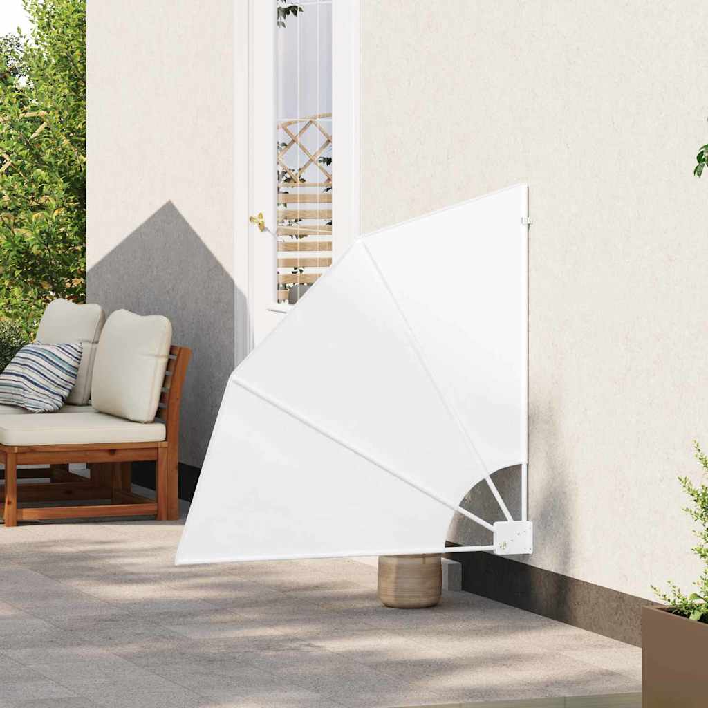 vidaXL Ekran Prywatności Balkonowej 115 x 115 cm Poliester Biały