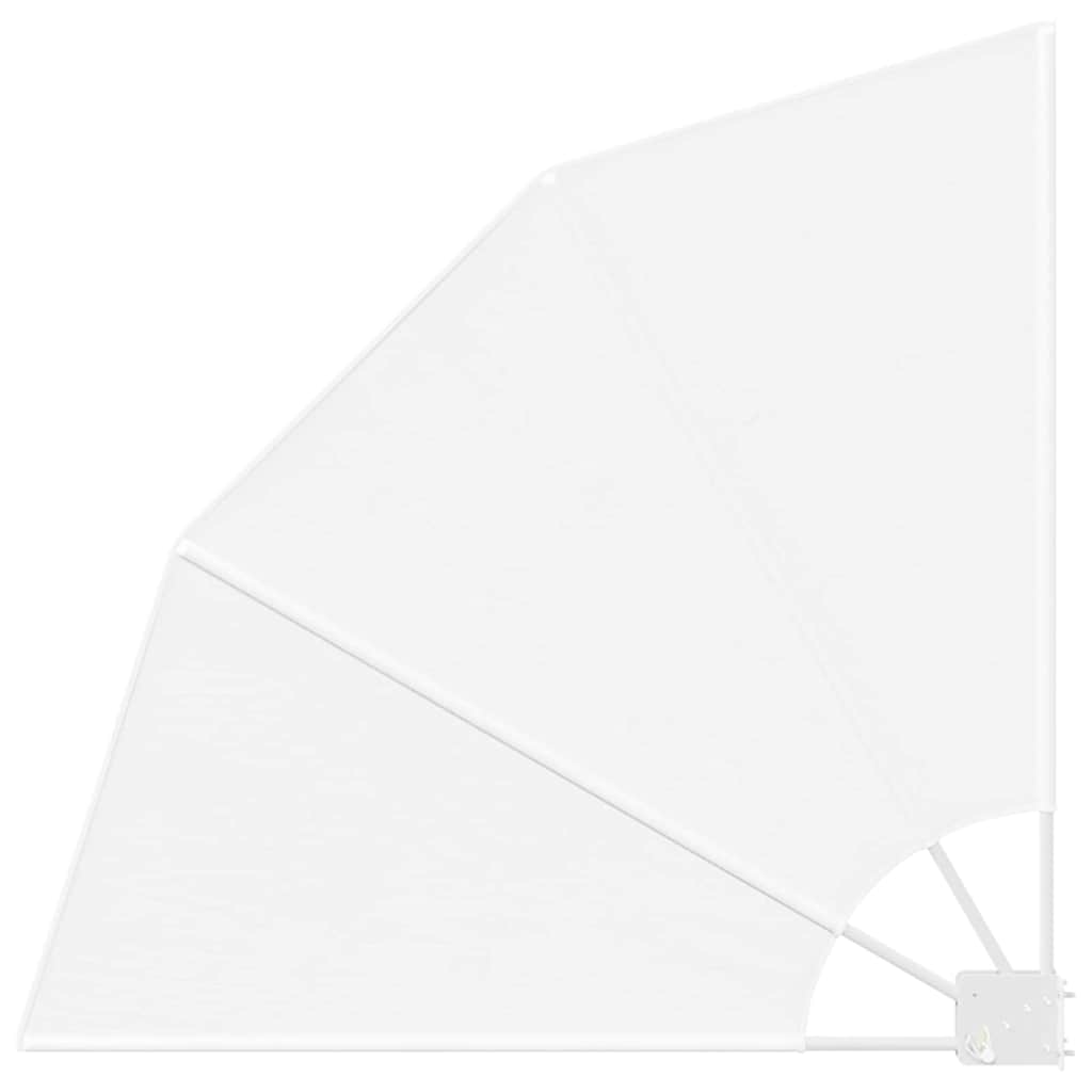 vidaXL Ekran Prywatności Balkonowej 115 x 115 cm Poliester Biały