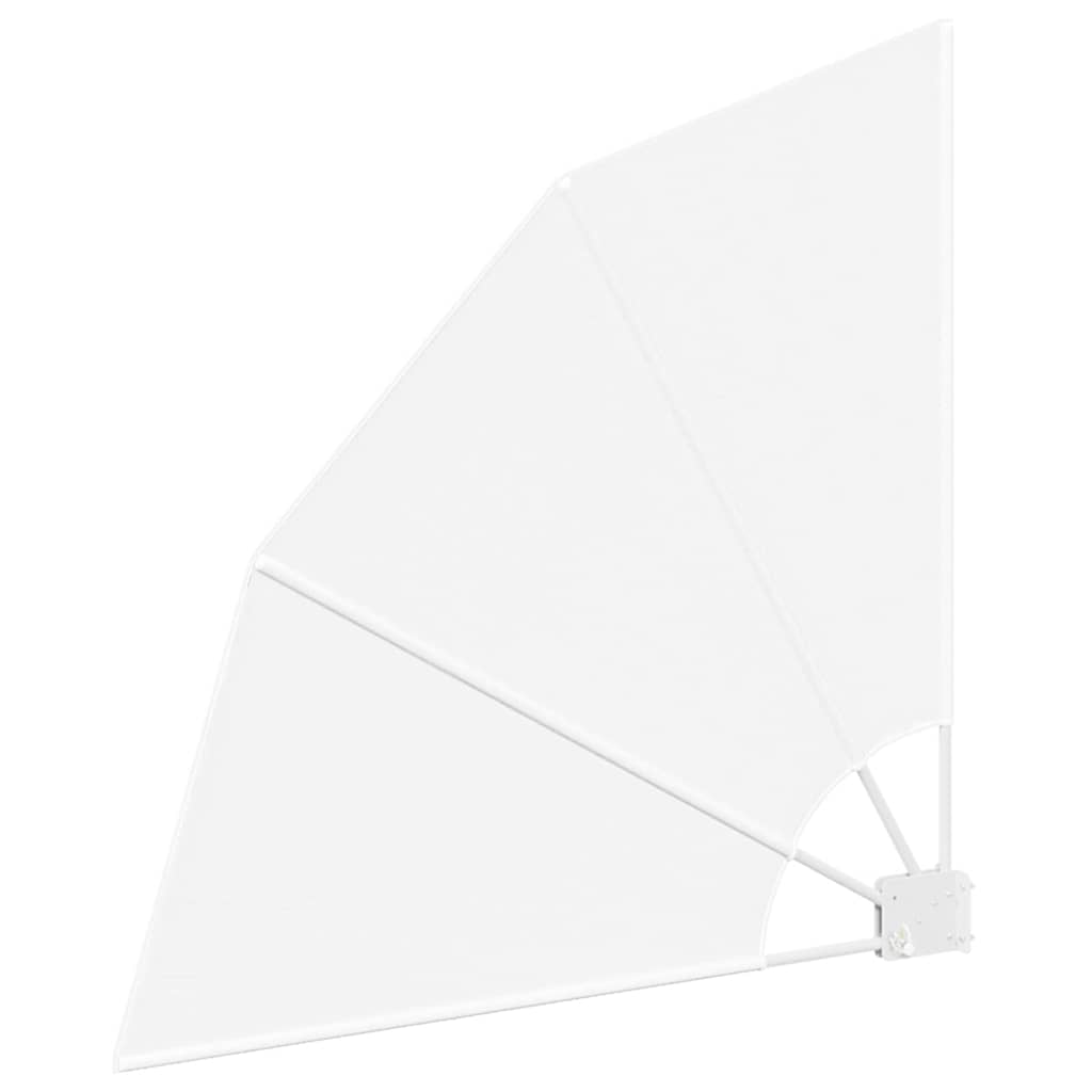 vidaXL Ekran Prywatności Balkonowej 115 x 115 cm Poliester Biały