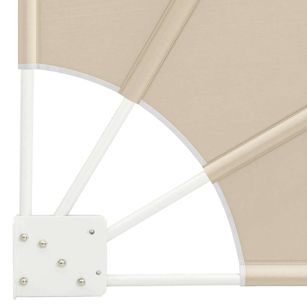 vidaXL Ekran Prywatności Balkonowej 140 x 140 cm Poliester Beżowy