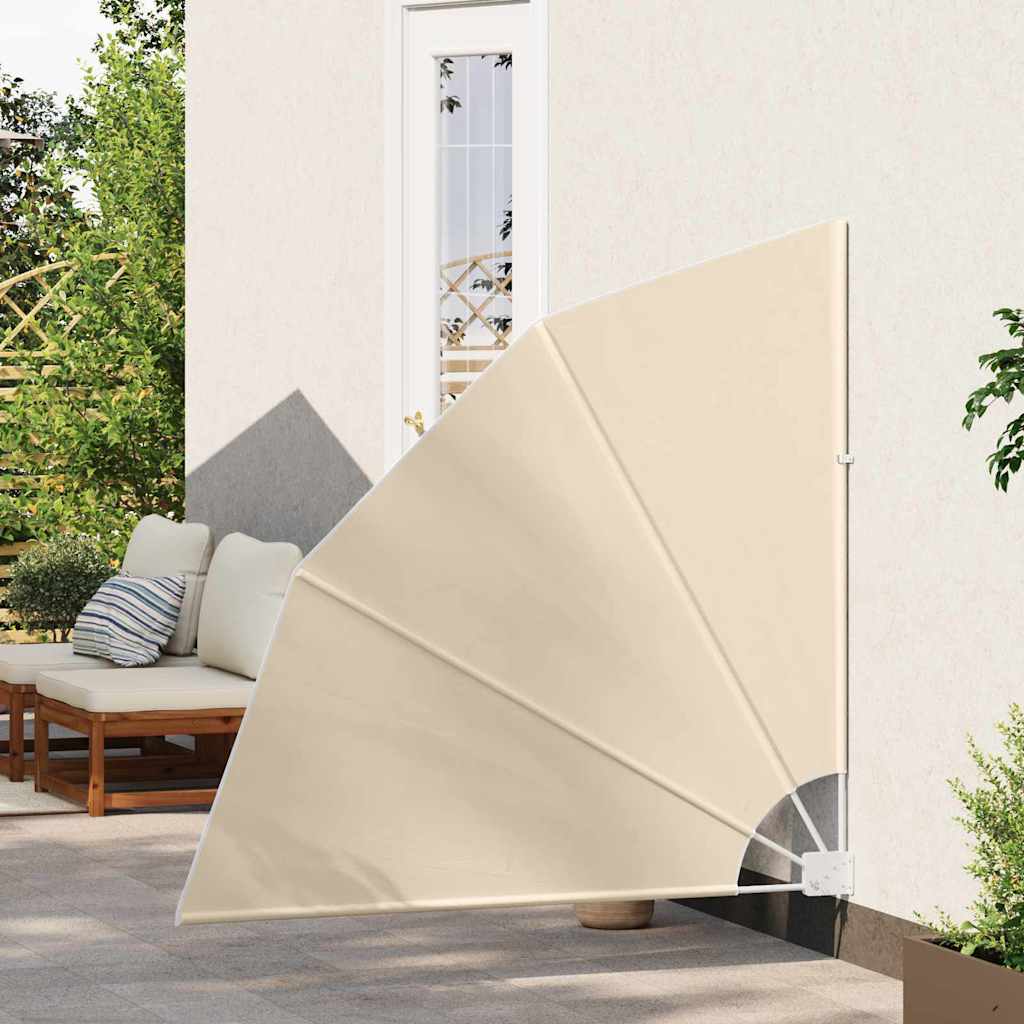 vidaXL Ekran Prywatności Balkonowej 140 x 140 cm Poliester Beżowy