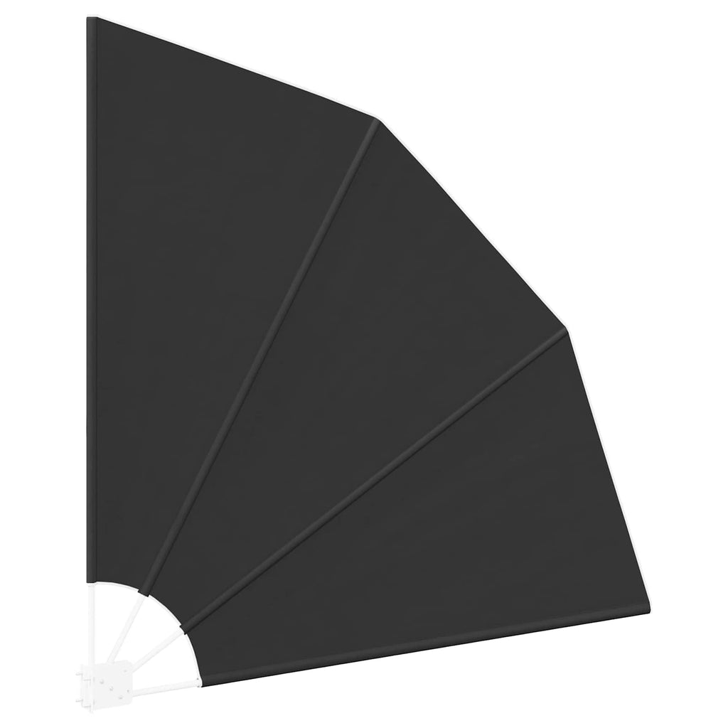vidaXL Ekran Prywatności Balkonowej 140 x 140 cm Poliester Czarny