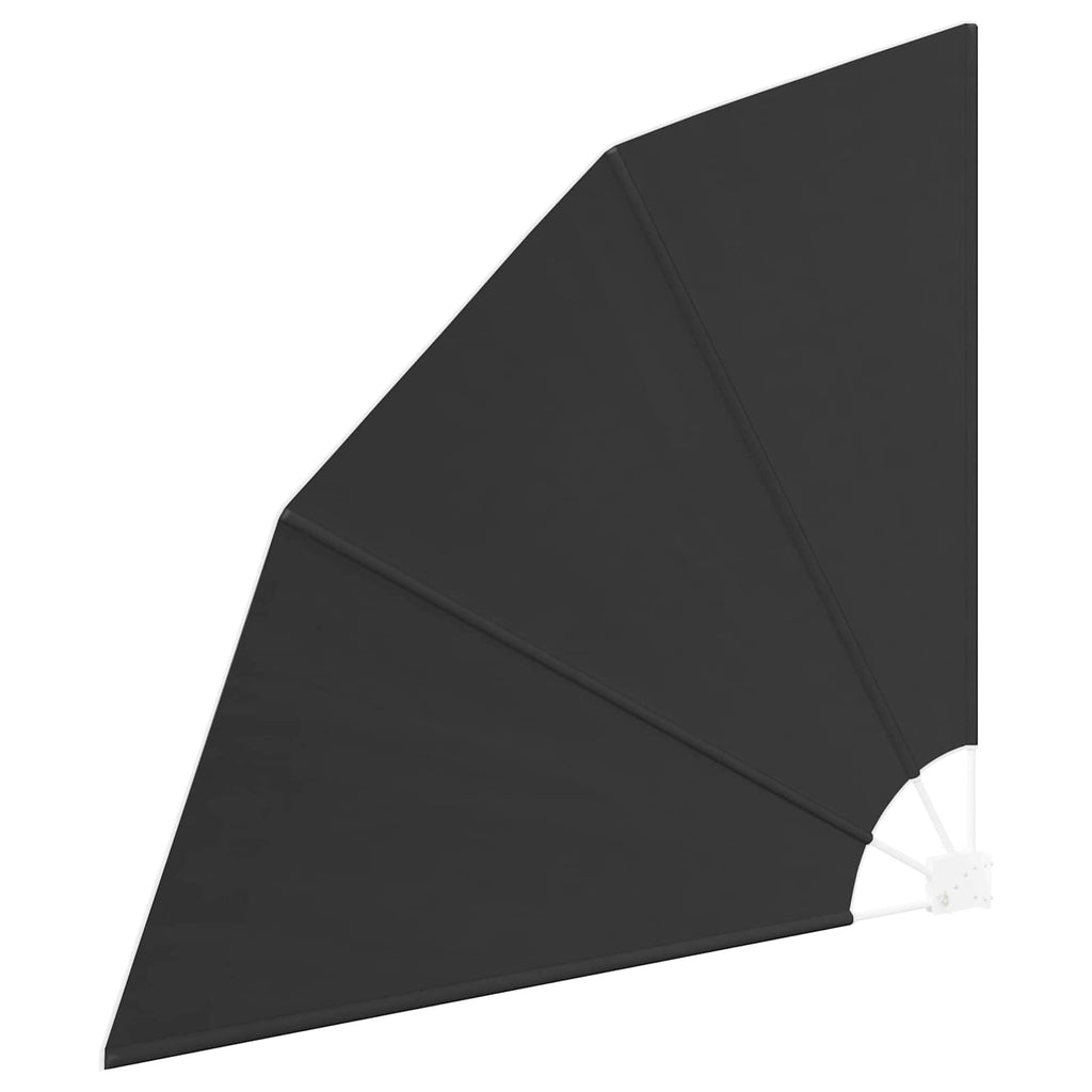 vidaXL Ekran Prywatności Balkonowej 140 x 140 cm Poliester Czarny