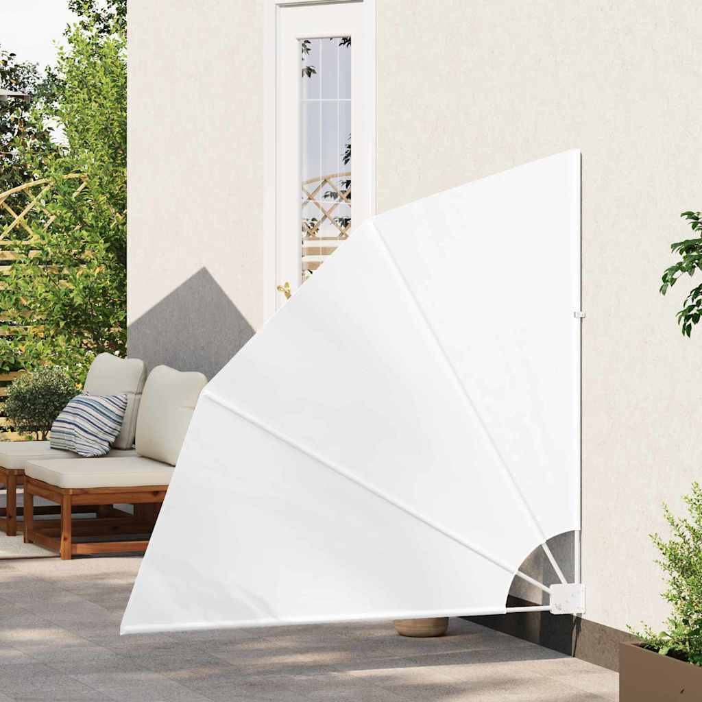 vidaXL Ekran Prywatności Balkonowej 140 x 140 cm Poliester Biały