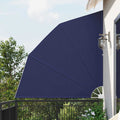 vidaXL Ekran Prywatności Balkonowej 210 x 210 cm Poliester Granatowy
