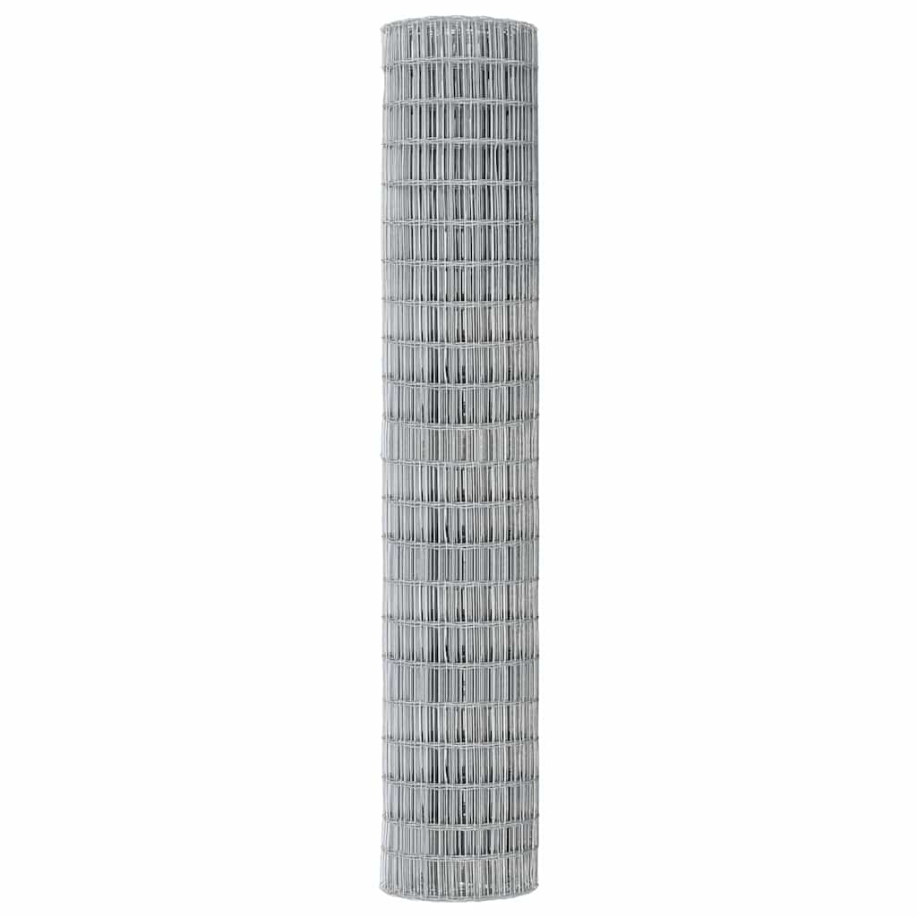 vidaXL Ogrodzenie Euro 1,5 x 10 m Żelazo pokryte PVC