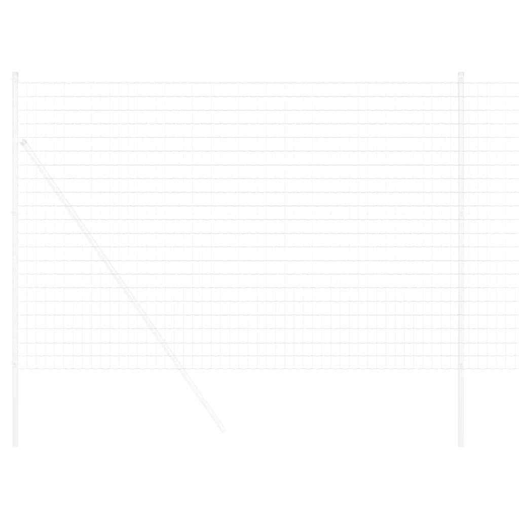 vidaXL Ogrodzenie Euro 1,5 x 10 m Żelazo pokryte PVC