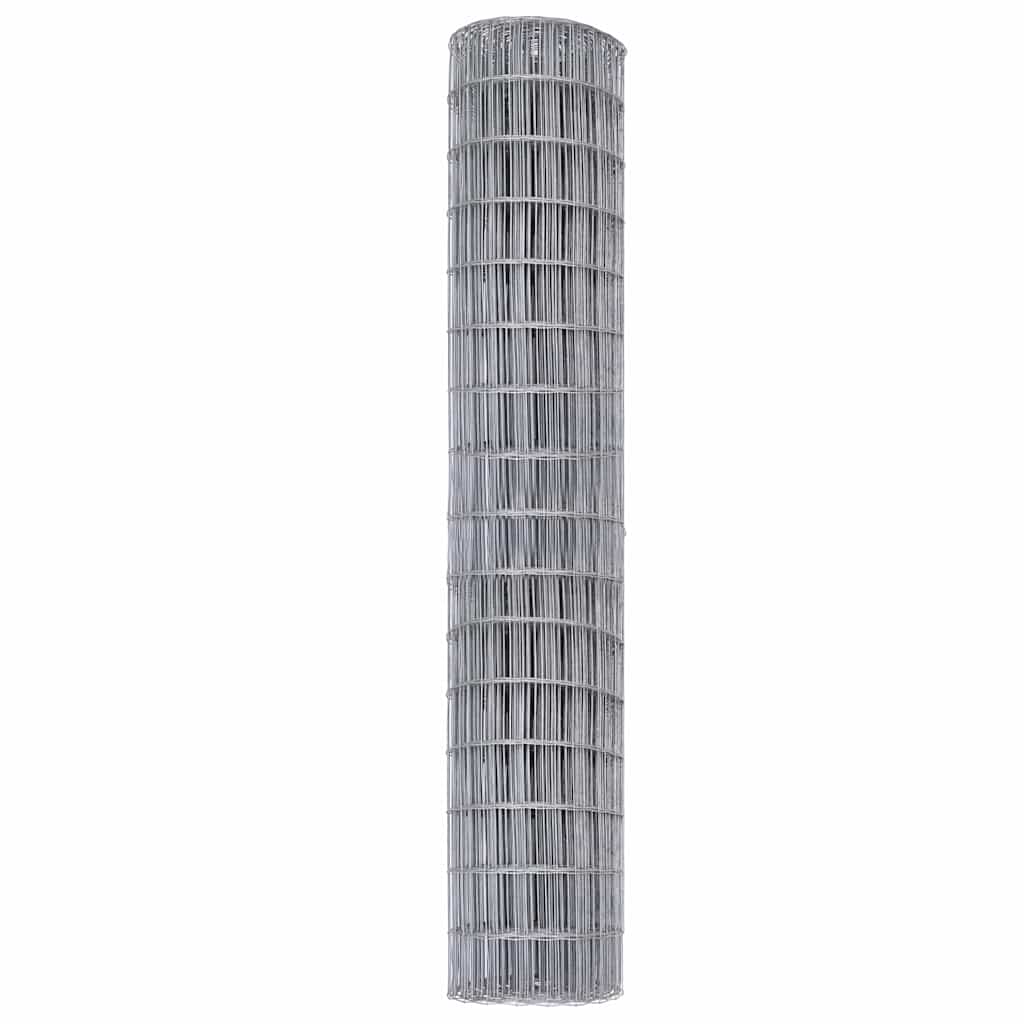 vidaXL Ogrodzenie Euro 1,5 x 10 m Żelazo pokryte PVC