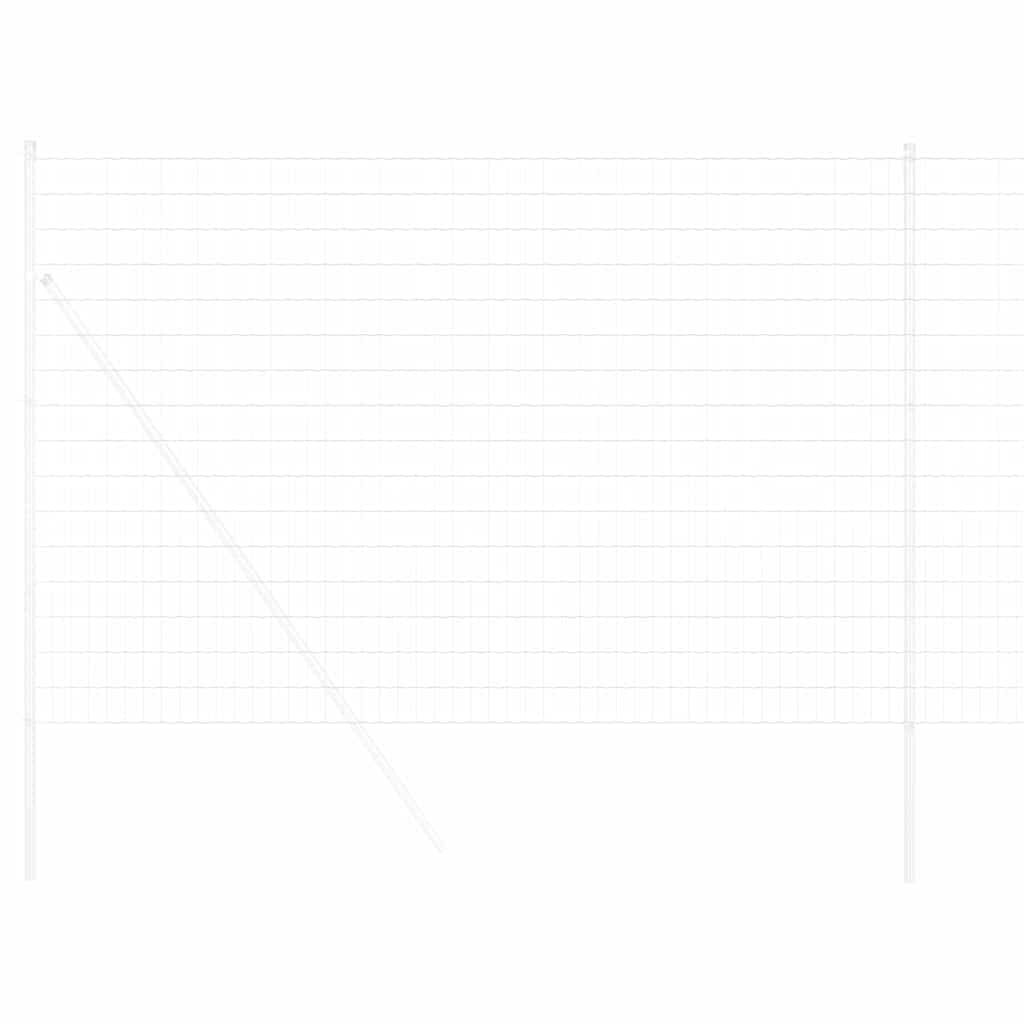 vidaXL Ogrodzenie Euro 1,5 x 10 m Żelazo pokryte PVC