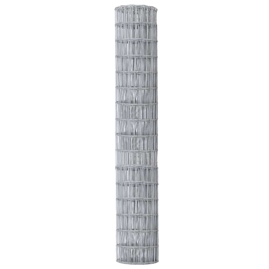 vidaXL Ogrodzenie Euro 1,5 x 10 m Żelazo pokryte PVC