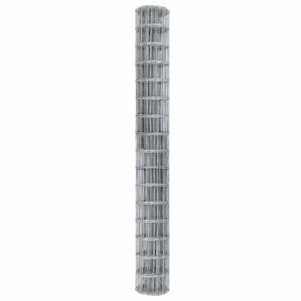 vidaXL Ogrodzenie Euro 1,5 x 10 m Żelazo pokryte PVC