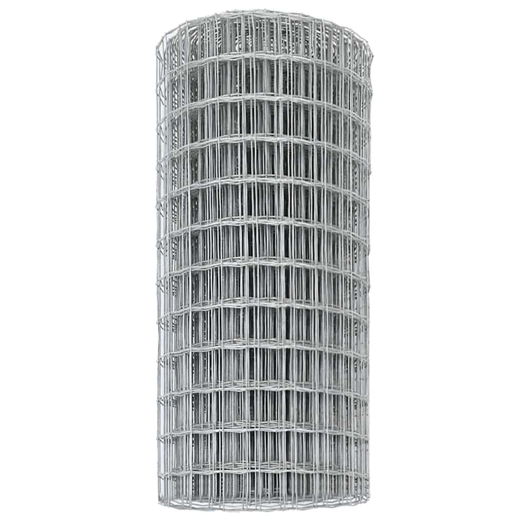 vidaXL Ogrodzenie Euro 0,8 x 25 m Żelazo pokryte PVC