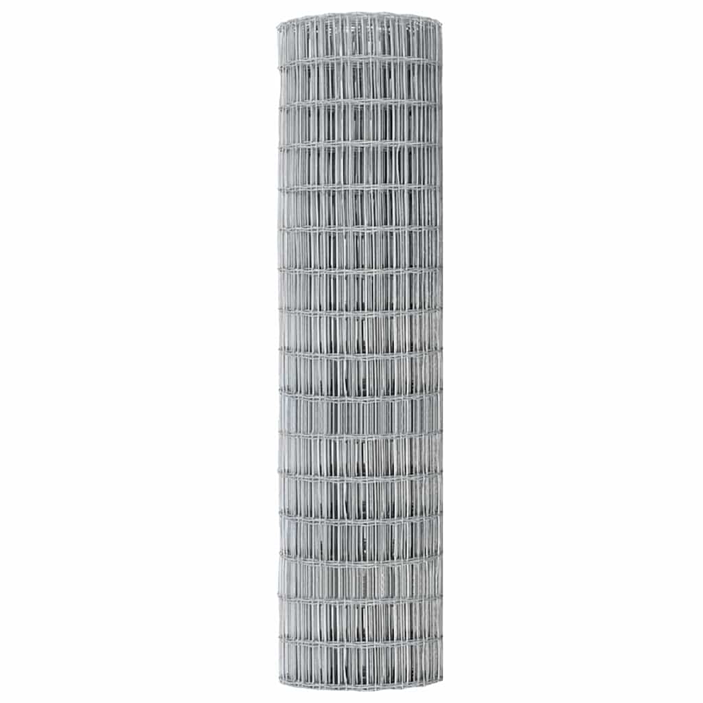 vidaXL Ogrodzenie Euro 1 x 25 m Żelazo pokryte PVC