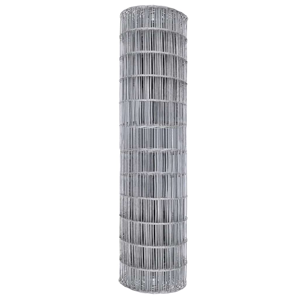 vidaXL Ogrodzenie Euro 1 x 25 m Żelazo pokryte PVC