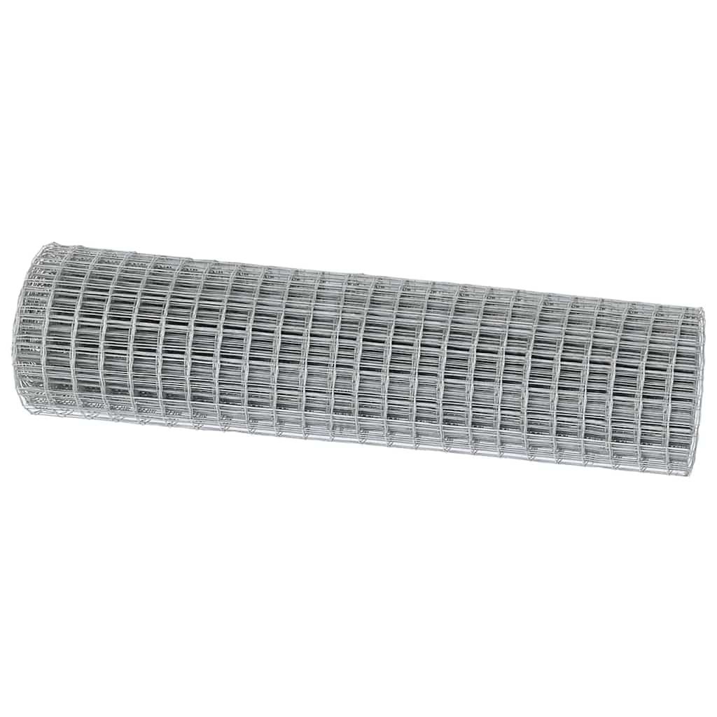 vidaXL Ogrodzenie Euro 1,2 x 25 m Żelazo pokryte PVC