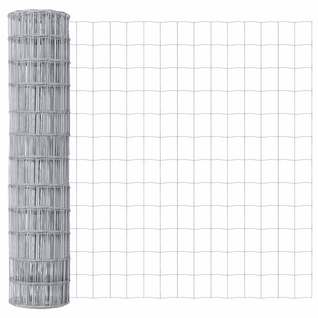 vidaXL Ogrodzenie Euro 1,2 x 25 m Żelazo pokryte PVC