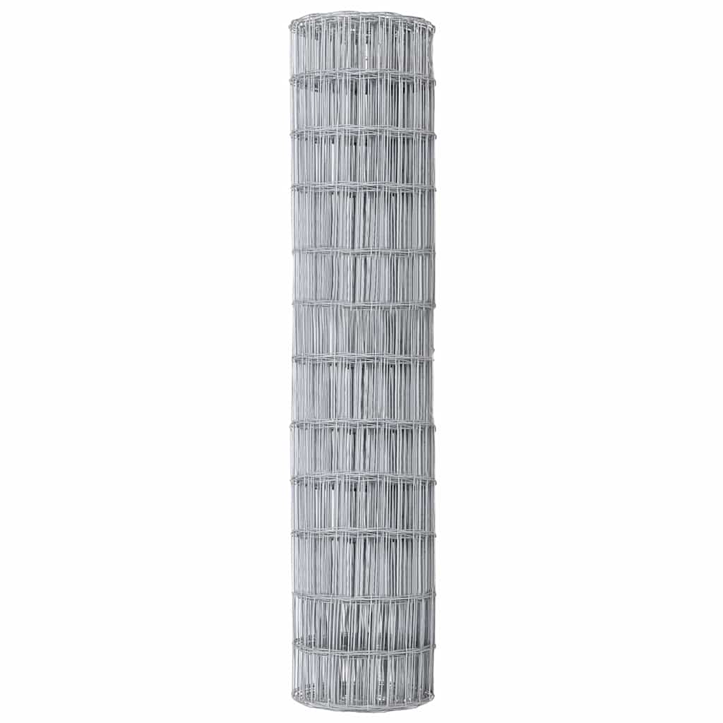 vidaXL Ogrodzenie Euro 1,2 x 25 m Żelazo pokryte PVC