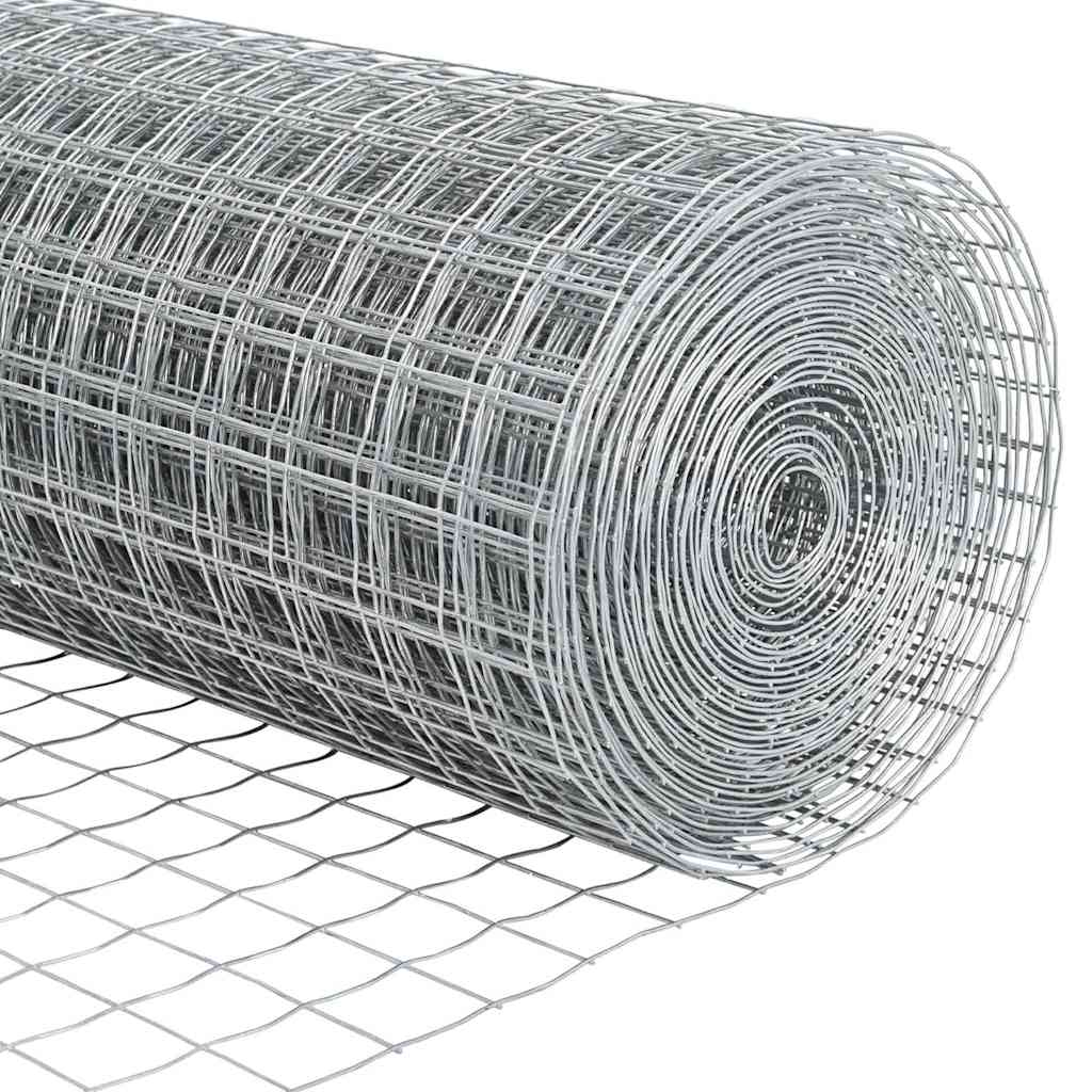 vidaXL Ogrodzenie Euro 0,4 x 50 m Żelazo pokryte PVC
