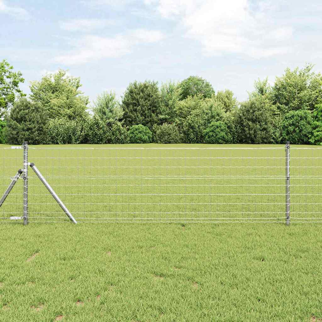 vidaXL Ogrodzenie Euro 0,4 x 50 m Żelazo pokryte PVC
