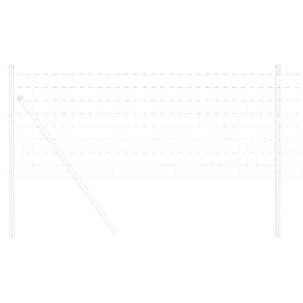 vidaXL Ogrodzenie Euro 0,4 x 50 m Żelazo pokryte PVC