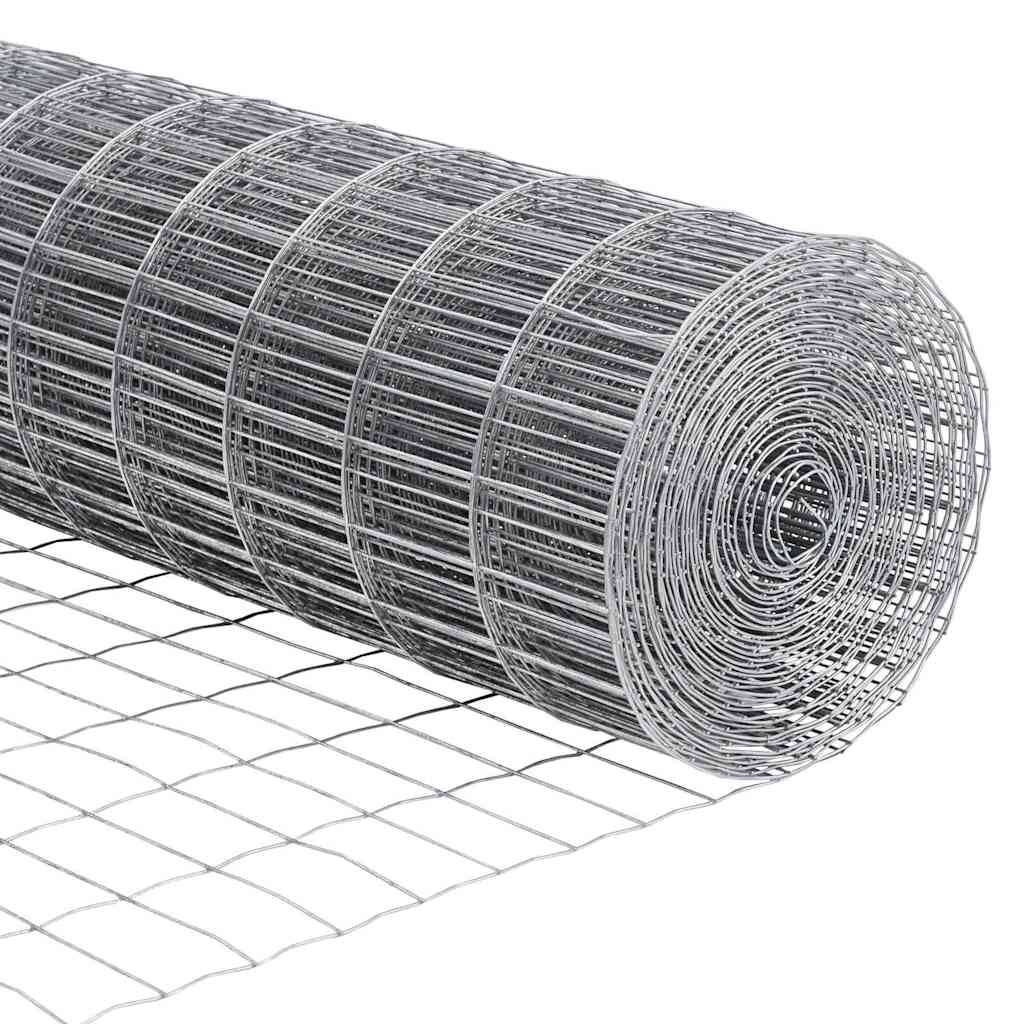 vidaXL Ogrodzenie Euro 0,4 x 50 m Żelazo pokryte PVC