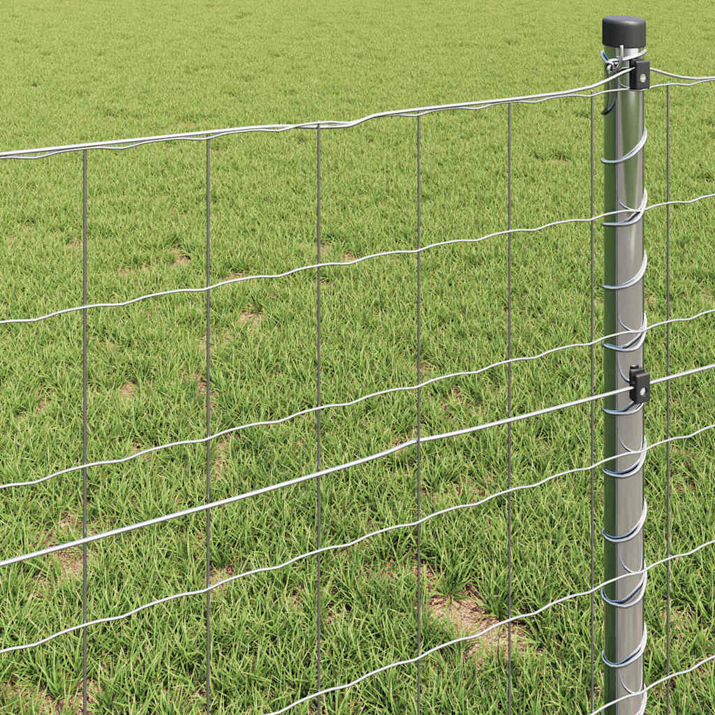 vidaXL Ogrodzenie Euro 0,6 x 50 m Żelazo pokryte PVC
