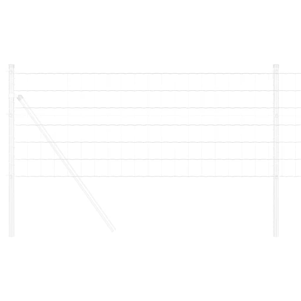 vidaXL Ogrodzenie Euro 0,6 x 50 m Żelazo pokryte PVC