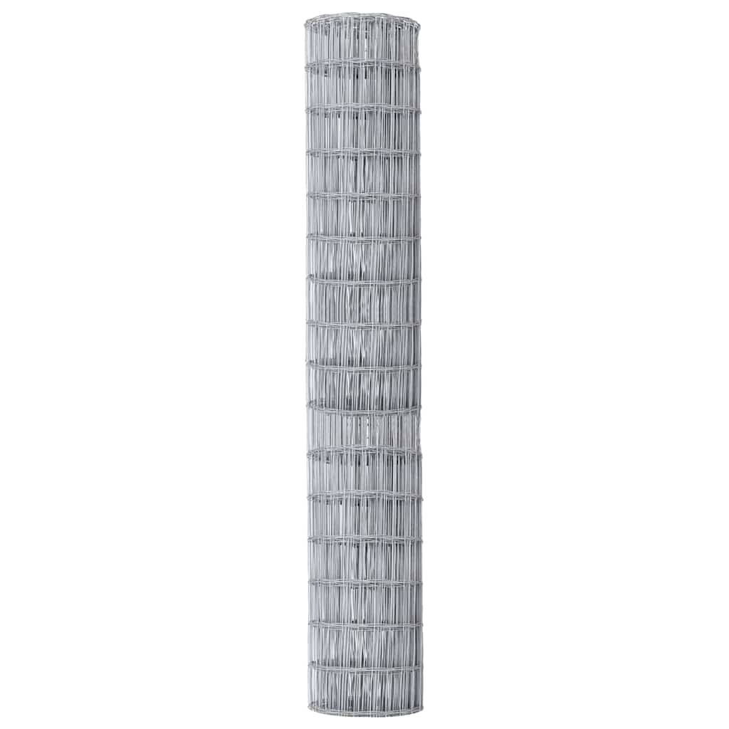 vidaXL Ogrodzenie Euro 1,5 x 10 m Żelazo pokryte PVC