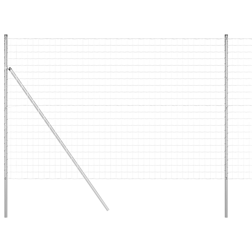 vidaXL Ogrodzenie Euro 1,5 x 10 m Żelazo pokryte PVC
