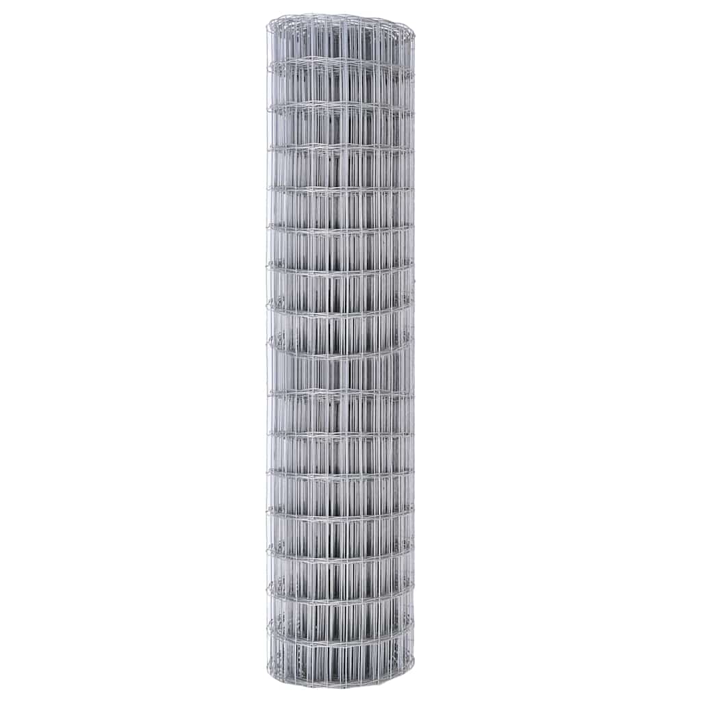 vidaXL Ogrodzenie Euro 1 x 25 m Żelazo pokryte PVC